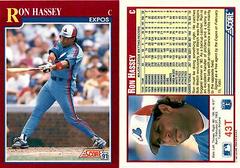 Ron Hassey Baseball Cards 1991 Score Traded Prices