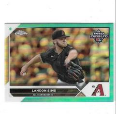 Landon Sims [Aqua] Baseball Cards 2023 Topps Pro Debut Chrome Prices