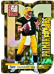 Brett Favre [Yellow Die Cut] #PC-30 Football Cards 2001 Panini Donruss Elite Primary Colors Prices
