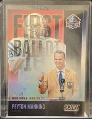 Peyton Manning [Red Zone] #FB-PM Football Cards 2022 Panini Score First Ballot Prices