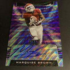 Marquise Brown [Purple Wave] Football Cards 2019 Leaf Metal Draft Autographs Prices