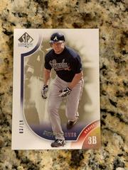 Chipper Jones #95 Baseball Cards 2009 SP Authentic Prices