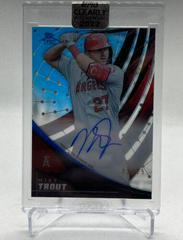 Mike Trout [Blue] #TEK-MT Baseball Cards 2022 Topps Clearly Authentic Tek Autographs Prices