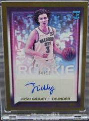 Josh Giddey [Gold] Basketball Cards 2021 Panini Recon Rookie Signatures Prices