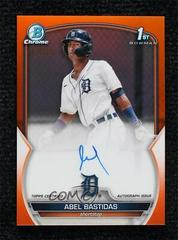 Abel Bastidas [Orange] #CPA-AB Baseball Cards 2023 Bowman Chrome Prospect Autographs Prices