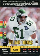 William Thomas Football Cards 1995 Panini Donruss Red Zone Prices