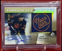 Leon Draisaitl [Autograph] Hockey Cards 2021 SP Game Used Embroidered in History Prices