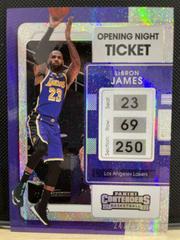 LeBron James [Opening Night] Basketball Cards 2021 Panini Contenders Prices
