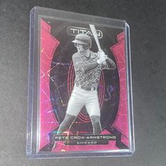 Pete Crow Armstrong [Pink Velocity] Baseball Cards 2023 Panini Chronicles Titan Prices