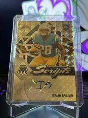 Isaiah Spiller Football Cards 2022 Panini Mosaic Rookie Scripts Prices