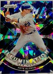 Pete Alonso [Navy Blue Cracked Ice Prizm] #IL-10 Baseball Cards 2021 Panini Prizm Illumination Prices