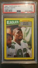 Reggie White Football Cards 1987 Topps Box Bottoms Hand Cut Prices