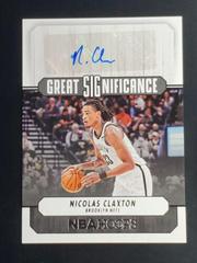 Nicolas Claxton Basketball Cards 2022 Panini Hoops Great SIGnificance Autographs Prices
