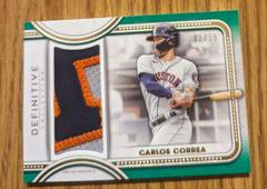 Carlos Correa #DJR-CCO Baseball Cards 2022 Topps Definitive Jumbo Relic Collection Prices