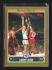 Larry Bird [Bank Shot Over J.Dawkins] Basketball Cards 2006 Topps Prices