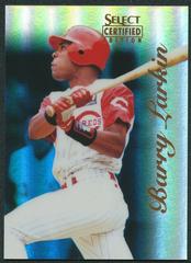 Barry Larkin [Mirror Blue] #41 Baseball Cards 1996 Select Certified Prices