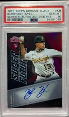 Ke'Bryan Hayes [Red Refractor] #SFA-KH Baseball Cards 2021 Topps Chrome Black Super Futures Autographs Prices