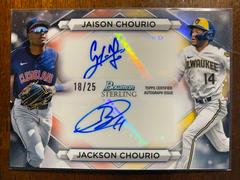 Jackson Chourio, Jaison Chourio #DRA-CC Baseball Cards 2023 Bowman Sterling Dual Refractor Autographs Prices