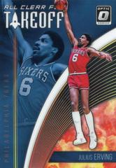 Julius Erving Basketball Cards 2018 Panini Donruss Optic All Clear for Takeoff Prices