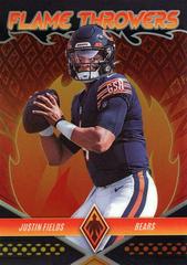Justin Fields [Black] #FT-24 Football Cards 2022 Panini Phoenix Flame Throwers Prices
