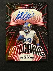 Kyren Williams [Electric Etch Red] #25 Football Cards 2023 Panini Obsidian Volcanic Signature Prices