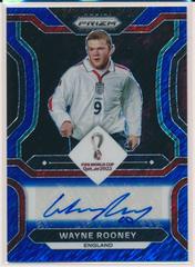 Wayne Rooney [Blue Shimmer] Soccer Cards 2022 Panini Prizm World Cup Signatures Prices