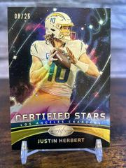 Justin Herbert [Gold] #CS-4 Football Cards 2023 Panini Certified Stars Prices