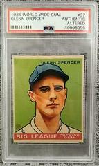 Glenn Spencer Baseball Cards 1934 World Wide Gum Prices