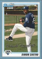 Simon Castro Baseball Cards 2010 Bowman Prospects Prices