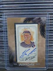 Ronald Acuna Baseball Cards 2018 Topps Allen & Ginter Framed Mini Autographs Prices