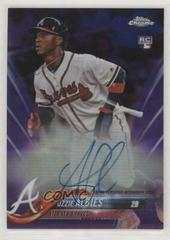 Ozzie Albies [Purple Refractor] #RA-OA Baseball Cards 2018 Topps Chrome Rookie Autograph Prices