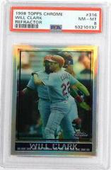 Will Clark [Refractor] #316 Baseball Cards 1998 Topps Chrome Prices