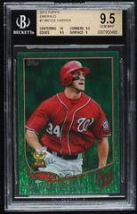 Bryce Harper [Looking Left Emerald] #1 Baseball Cards 2013 Topps Prices