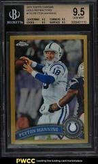 Peyton Manning [Gold Refractor] #110 Football Cards 2011 Topps Chrome Prices
