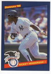 Rickey Henderson Baseball Cards 1986 Donruss All Stars Prices