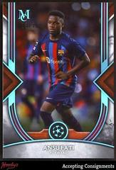 Ansu Fati [Sapphire] Soccer Cards 2022 Topps Museum Collection UEFA Champions League Prices