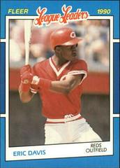 Eric Davis #8 Baseball Cards 1990 Fleer League Leaders Prices