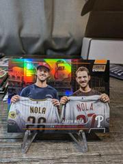 Aaron Nola [Orange] #284 Baseball Cards 2022 Stadium Club Chrome Prices