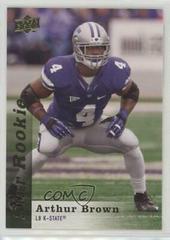 Arthur Brown #198 Football Cards 2013 Upper Deck Prices