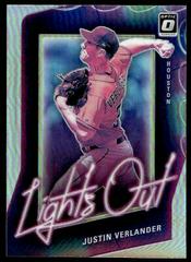 Justin Verlander [Holo] #LO10 Baseball Cards 2021 Panini Donruss Optic Lights Out Prices