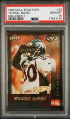 Terrell Davis [Gold Ingot] Football Cards 1999 Collector's Edge Fury Prices