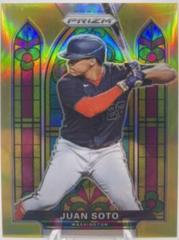 Juan Soto [Gold Prizm] #SG-3 Baseball Cards 2021 Panini Prizm Stained Glass Prices