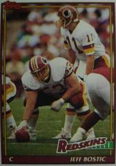 Jeff Bostic #179 Football Cards 1991 Topps Prices