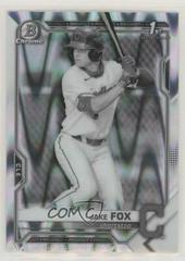 Jake Fox [Black & White RayWave Refractor] #BDC-102 Baseball Cards 2021 Bowman Draft Chrome Prices