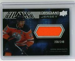 Leon Draisaitl Hockey Cards 2021 SPx UD Black Obsidian Jersey Prices