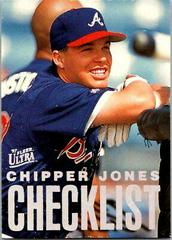 Chipper Jones #8 Baseball Cards 1997 Ultra Checklists Prices