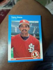 Tony Pena Baseball Cards 1987 Fleer Update Glossy Prices