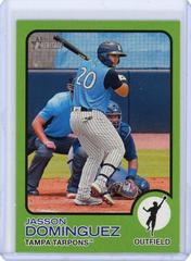 Jasson Dominguez [Color Swap Variation] #205 Baseball Cards 2022 Topps Heritage Minor League Prices