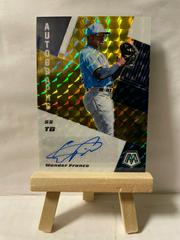 Wander Franco [Gold Mosaic] #AM-WF Baseball Cards 2021 Panini Mosaic Autographs Prices
