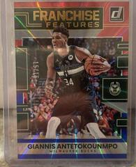 Giannis Antetokounmpo [Red Blue Laser] #10 Basketball Cards 2022 Panini Donruss Franchise Features Prices